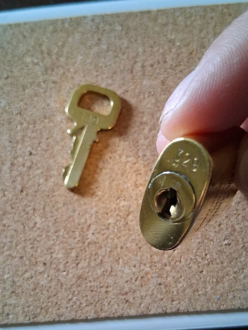Louis Vuitton Gold Padlock and Key Set Shiny And NEW